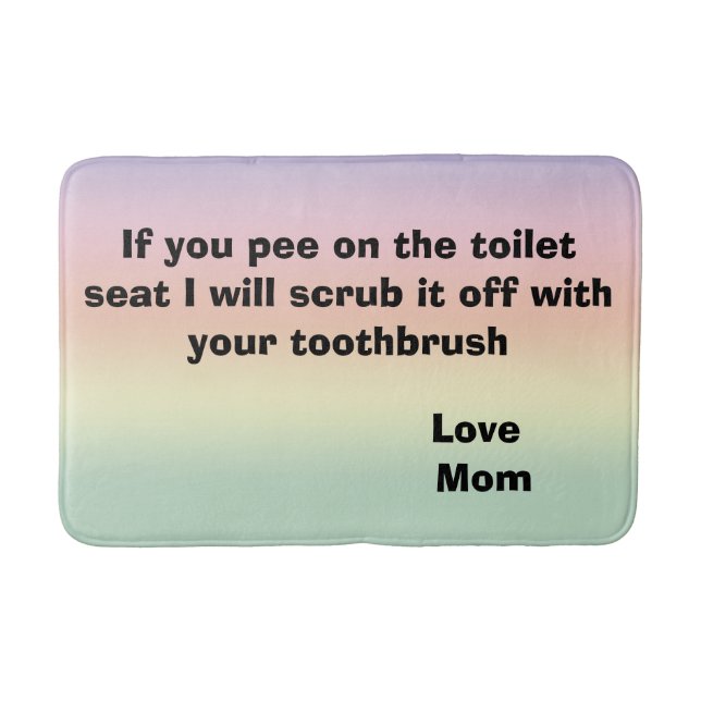 Tapis De Bain Humour toilette (Devant)