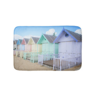 Tapis De Bain Huttes de plage d'île de Mersea