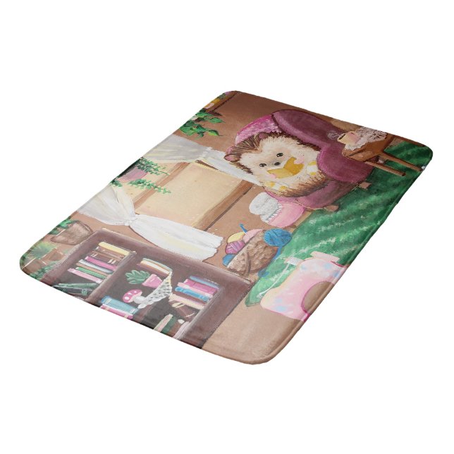 Tapis De Bain Hygge Hedgehog (Angle)