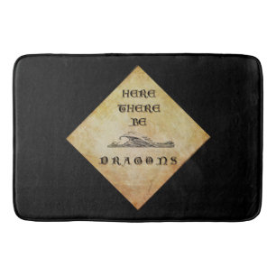 Tapis De Bain Ici Il Y A Des Dragons