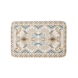 Tapis De Bain Ikat Chevron Paisley