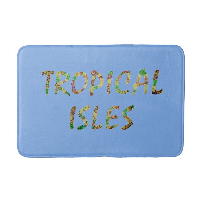 Tapis De Bain Îles tropicales - Brwn (Devant)