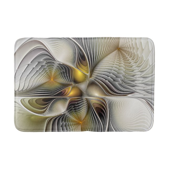 Tapis De Bain Illusion Optique Abstrait 3D Fractal Avec Profonde (Devant)