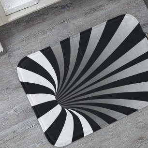 Tapis De Bain Illusion Optique Hypnotique Trippy Spiral Vortex