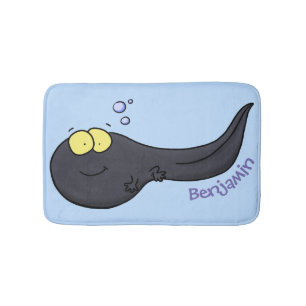 Tapis De Bain Illustration amusante de dessin animé en têtard