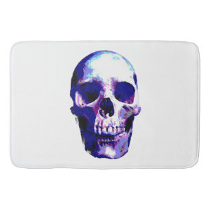 Tapis De Bain Illustration d'art Pop Skull