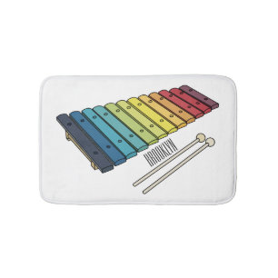 Tapis De Bain Illustration de bande dessinée en Xylophone
