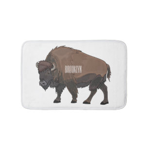 Tapis De Bain Illustration de bison
