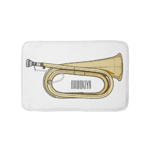 Tapis De Bain Illustration de dessin animé Bugle