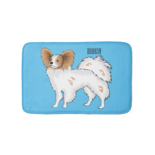 Tapis De Bain Illustration de dessin pour chien de Papillon