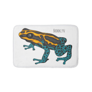 Tapis De Bain Illustration de la grenouille à fléchettes de pois