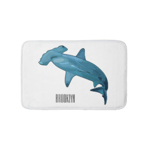 Tapis De Bain Illustration de requin marteau