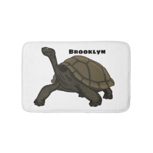 Tapis De Bain Illustration de tortue terrestre des Galapagos
