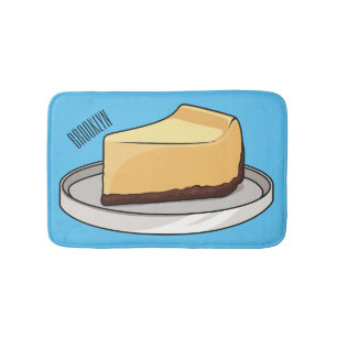 Tapis De Bain Illustration du dessin animé Cheesecake