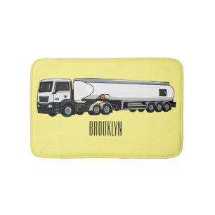 Tapis De Bain Illustration du transport de carburant par camion-