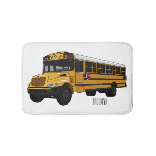 Tapis De Bain Illustration d'un autobus scolaire