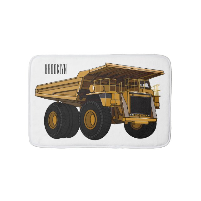 Tapis De Bain Illustration d'un camion à grande échelle (Devant)