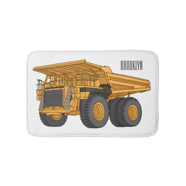 Tapis De Bain Illustration d'un camion à grande échelle (Devant)