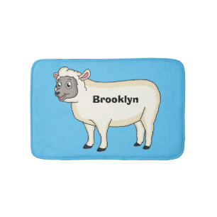 Tapis De Bain Illustration d'un mouton joyeux