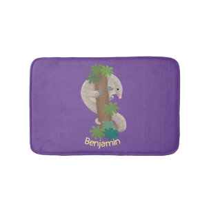Tapis De Bain Illustration d'une anteure de pangolin mignonne