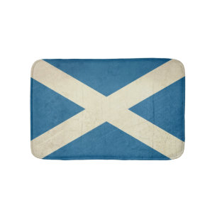 Tapis De Bain Illustration écossaise grunge de drapeau