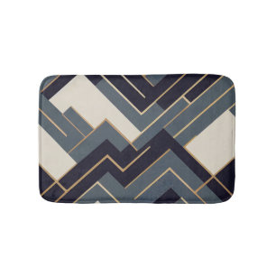 Tapis De Bain Illustration géométrique en or