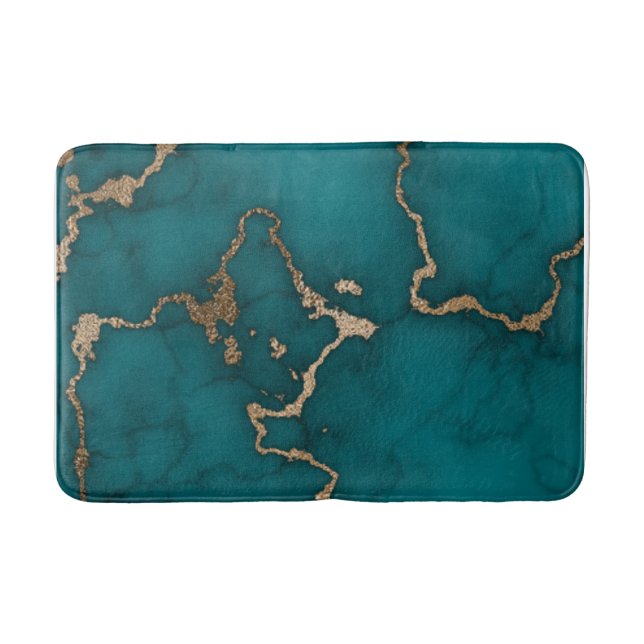 Tapis De Bain Illustration marbre Abstrait Cute (Devant)