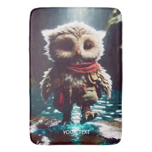 Tapis De Bain Imaginaire Cute Owl Adventurer Water