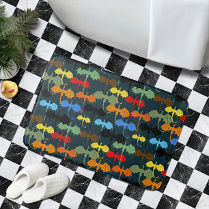 Tapis De Bain Imaginaire de vol de l'aile Dragon Blue