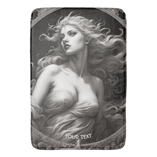 Tapis De Bain Imaginaire Jolie déesse grecque Vive Beauté (devant Vertical)