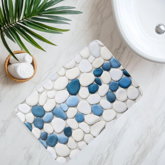 Tapis De Bain Imitation Chemin de galets sous l'eau