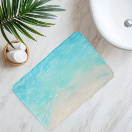 Tapis De Bain Imitation Plage Sable Sous Eau Claire Style Anime