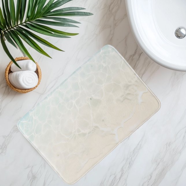 Tapis De Bain Imitation Plage Sable Sous Eau Claire Style Anime (Créateur téléchargé)