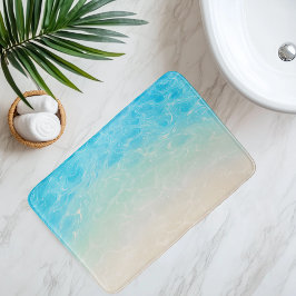 Tapis De Bain Imitation Plage Sable Sous Eau Claire Style Anime