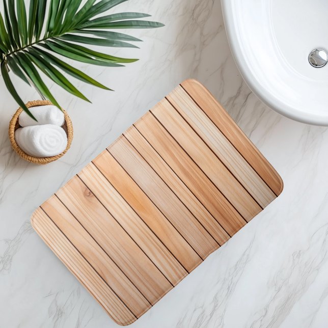 Tapis De Bain Imitation Slat de Bois (Créateur téléchargé)