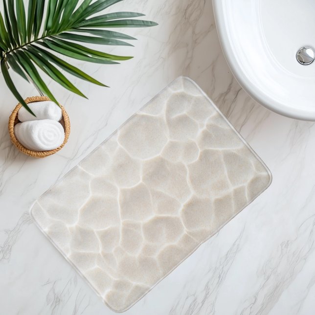 Tapis De Bain Imiter Le Sable De Plage Sous Eau Claire (Créateur téléchargé)