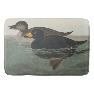 Tapis De Bain Impression de Macreuse noire d'Audubon : Canard cô