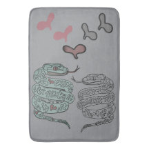 Impression de serpent Bath Mat