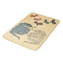 Impression de serpent Bath Mat