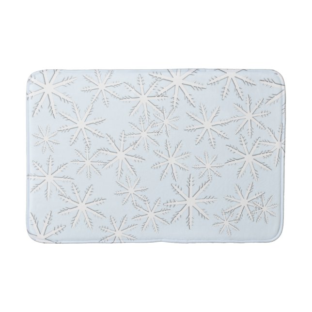 Tapis De Bain Impression de snowflacon (Devant)