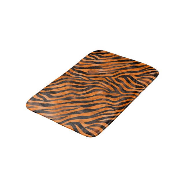 Tapis De Bain Impression de tigre d'aquarelle (Angle)