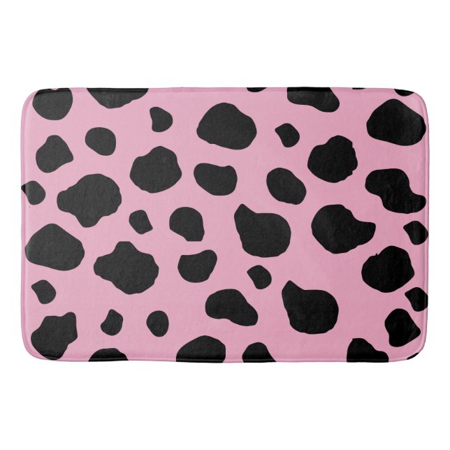 Tapis De Bain Impression de vache, Motif de vache, Spots de vach (Devant)