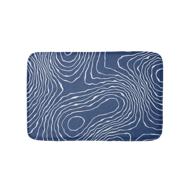 Tapis De Bain Impression topographique biologique de la ligne te (Devant)