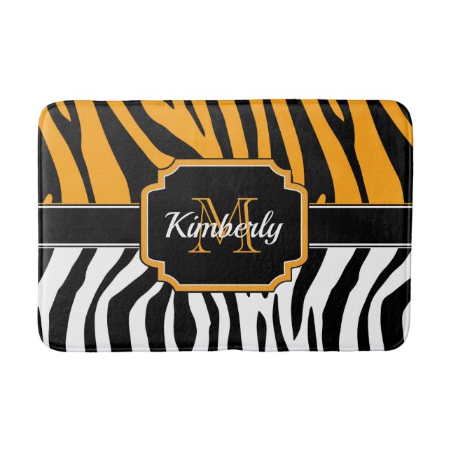 Tapis De Bain Impression Zebra (Devant)