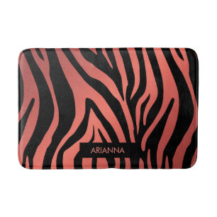 Tapis De Bain Impression Zèbre rose