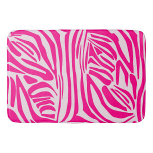 Tapis De Bain Impression zèbre rose