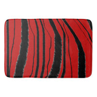 IMPRIMÉ ANIMAL ZÈBRE ROUGE EXOTIQUE LUXUEUX