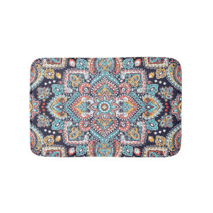 Tapis De Bain Indian Paisley : Motif ethnique mandala