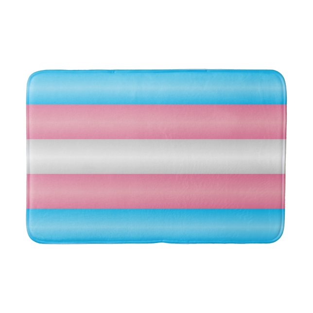 Tapis De Bain Indicateur de fierté transgenre (Devant)