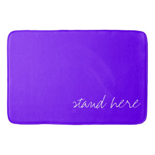 Tapis De Bain Indigo bleu électrique personnalisé